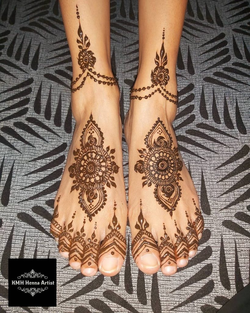 24 Amazing Feet Mehendi Designs for Brides, 5. Advanced Mandala Design