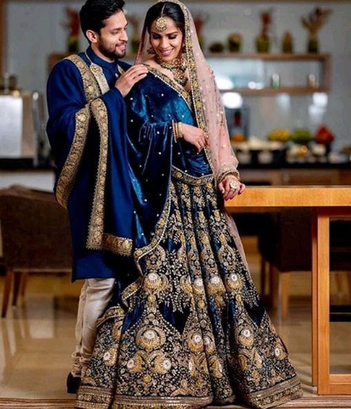 Purple Embroidery & Pure 9000 Velvet Sabyasachi Party Wear Lehenga with  Blouse at Rs 4500 | Embroidered Bridal Lehengas in Surat | ID: 21386327348