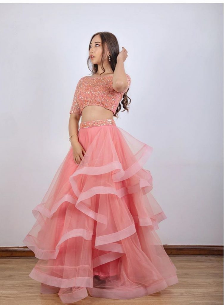 pink lehenga