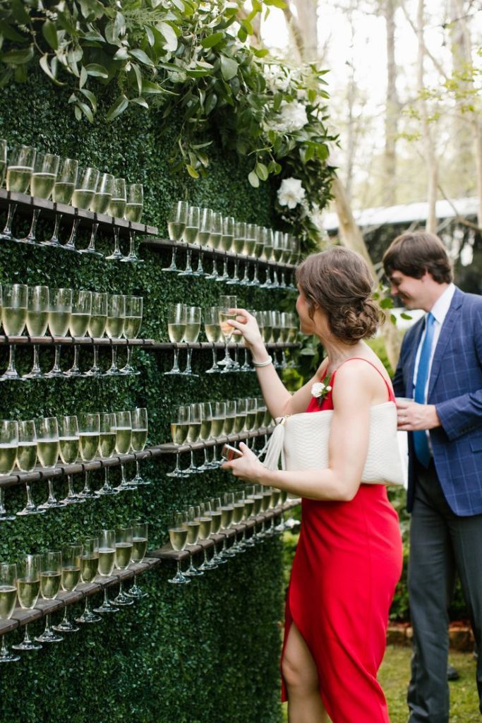 Striking Cocktail Decor Ideas That We Spotted For Your Wedding, A Wedding Trend Were Loving Living Walls