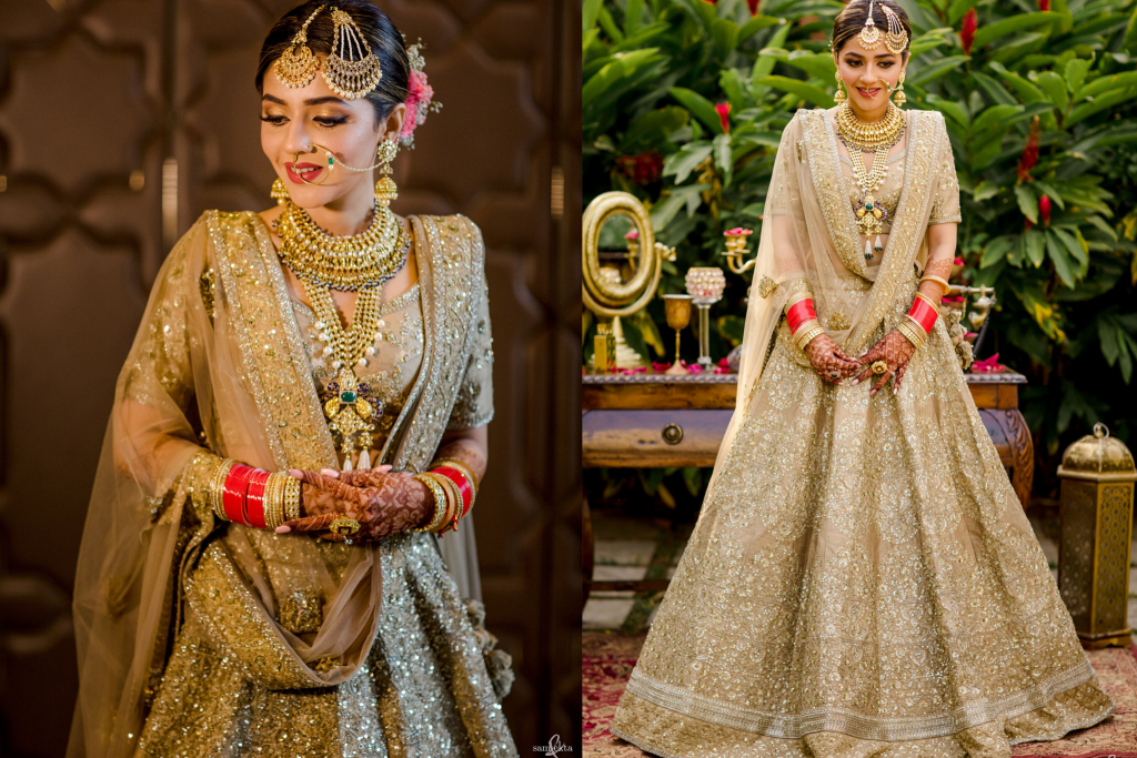 Dazzling Golden Wedding Outfits to Shine on Your Golden Day, Isha Multani Wedding Ceremony 2 2048x2048