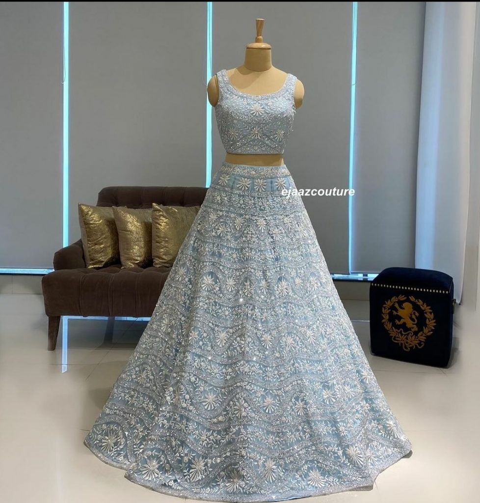 Powder Blue Bridal Dress