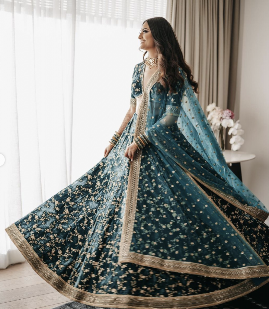 Teal Is The Real Deal In Indian Bridal Wear In 2021: Teal Lehengas, Sarees and More!, Screenshot 2021 08 25 at 11.32.25 am