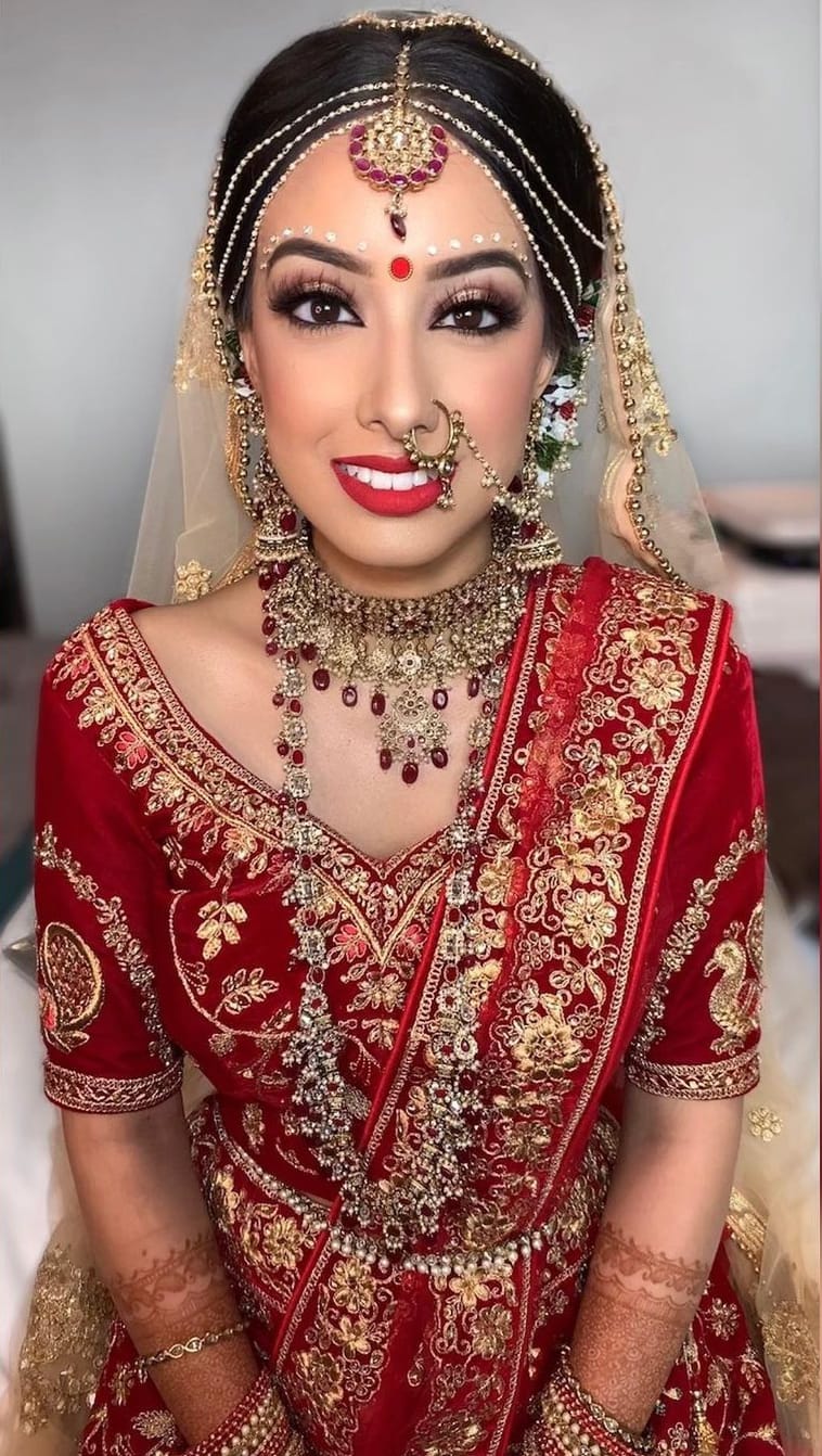The Midas Touch - A Super Gorgeous Bride, Rocking A Saree Lehenga With –  Shopzters